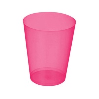 Vasos fucsia neón de 480 ml - 4 unidades