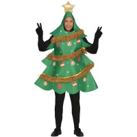 Disfraz de árbol navideño para adulto