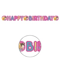 Guirnalda Happy Birthday de Pretty Pony de 1,80 m
