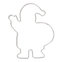Cortador de Papá Noel de 10 cm - Wilton