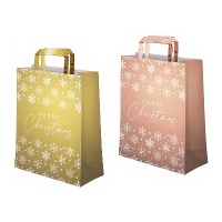 Bolsa regalo de 24 x 18 x 10 cm de Golden snow - 1 unidad