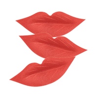 Obleas de labios rojos de 5 cm - Dekora - 200 unidades