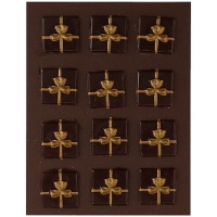 Figuras de chocolate de regalos de Navidad - 6 unidades