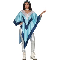 Poncho de estilo disco para adulto