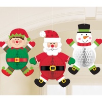 Colgantes decorativos de Navidad - 3 unidades