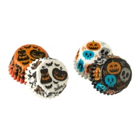 Cápsulas para cupcakes mini de calabazas y calaveras - Decora - 200 unidades