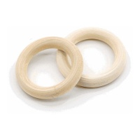 Anillo de madera de 6 cm - 2 unidades