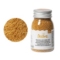 Sprinkles de perlas doradas mini de 100 gr - Decora