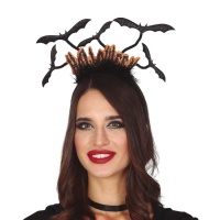 Diadema de Halloween con murciélagos