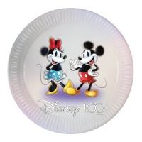 Platos de Mickey Vintage de 23 cm - 8 unidades