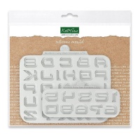 Set de Moldes de alfabeto y números de silicona ciencia ficción - Katy Sue Molde - 2 piezas