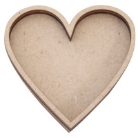 Shaker de madera de corazón de 12,5 x 12,5cm - Artis decor