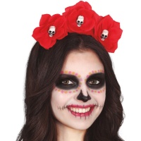 Diadema rosas rojas de la muerte