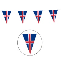 Banderín de Islandia de triángulo de 10 m