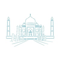 Plantilla Stencil Taj Mahal de 20 x 28,5 cm - Artis decor - 1 unidad
