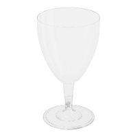 Copa de 200 ml de plástico transparente vino - 3 unidades