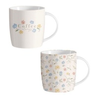 Taza de 350 ml Flores surtida - DCasa
