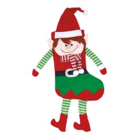 Calcetín de elfo con piernas y brazos de 66 cm