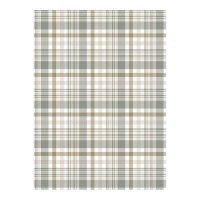 Papel cartonaje de cuadros marrones y grises de 32 x 43,5 cm - Artis decor - 5 unidades