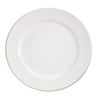 Plato de 33 cm con ribete dorado