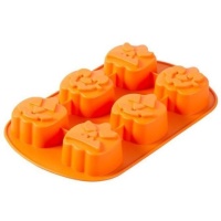 Molde de silicona de calabazas de 28 x 17,5 cm - Wilton - 6 cavidades