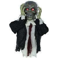 Busto de zombie con luz, sonido y movimiento de 55 cm