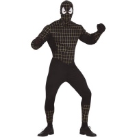 Disfraz de hombre araña negro para adulto