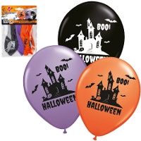 Globos de látex de castillo fantasma - 6 unidades