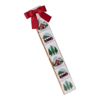 Cholocatinas de Navidad Abeto en estuche de 6 surtidas - 1 unidad