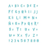 Plantilla Stencil abecedario Escuela de Magia de 20 x 28,5 cm - Artis decor - 1 unidad