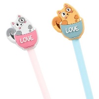 Bolígrafo de gato love - 1 unidad