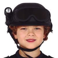 Casco antidisturbios con linterna infantil