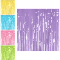 Cortina de 2 x 1 m pastel - 1 unidad
