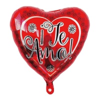 Globo de corazón de Te Amo rojo de 45 cm