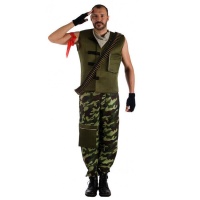 Disfraz de sargento militar para adulto