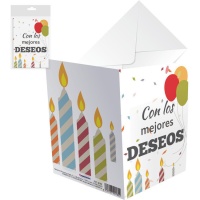 Tarjeta de cumpleaños mejores deseos