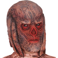 Máscara de alien con rastas de piel