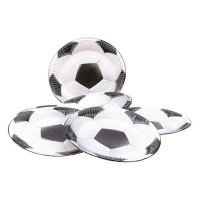 Platos de balón de fútbol de 18 cm - 6 unidades