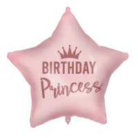 Globo de estrella de Birthday Princess de 46 cm - Procos