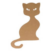 Silueta MDF 25 cm | Gato sentado