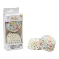 Cápsulas para cupcakes de decoración baby shower - Decora - 36 unidades