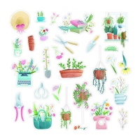 Die cuts de flores y jardín surtidos - Artemio