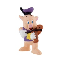 Figura para tarta de Cerdito violín de 7 cm