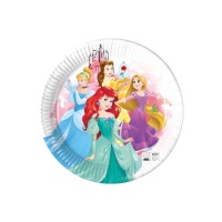 Platos de Princesas Disney compostables de 23 cm - 8 unidades