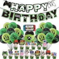 Kit de globos, guirnalda y toppers de Videojuego - Monkey Business - 23 unidades