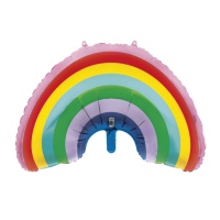 Globo silueta XL de arcoíris de 91,4 cm - Unique