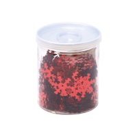 Confetti de copos de nieve rojos de 24 gr