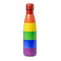 Botella de bandera arcoíris