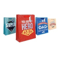 Bolsa regalo de 32 x 26 x 12,5 cm de Super Dad - 1 unidad