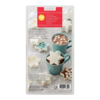 Molde de copo de nieve para chocolate - Wilton - 6 cavidades